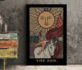 The Sun Tarot Card Print Darker Colors Poster No Frame Wall Art For Positive Energy by My Store
