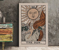 The Sun Tarot Card Print Neutral Vibe Poster No Frame Wall Art For Uplifting Homes by My Store