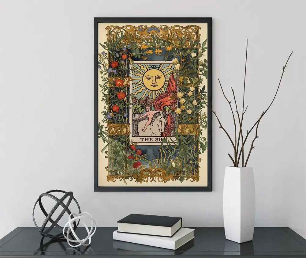The Sun Tarot Card Print No Frame by My Store