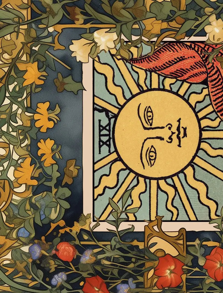 The Sun Tarot Card Print No Frame by My Store