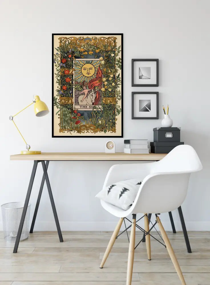 The Sun Tarot Card Print No Frame by My Store