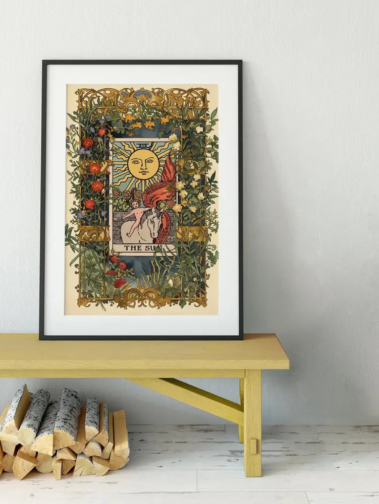 The Sun Tarot Card Print No Frame by My Store