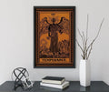 The Temperance Card Tarot Print Terracotta Poster No Frame by My Store