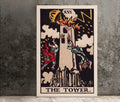 The Tower Tarot Card Print No Frame Poster Art For Modern Living Rooms And Collectors by My Store