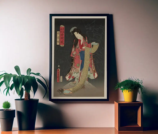 The Witch And The Spider Japanese Print Summoning Poster No Frame by My Store