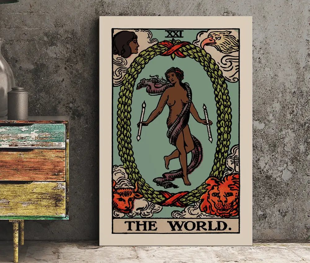 The World Tarot Card Print Black Woman Poster No Frame by My Store