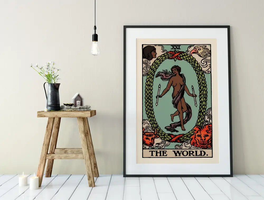 The World Tarot Card Print Black Woman Poster No Frame by My Store