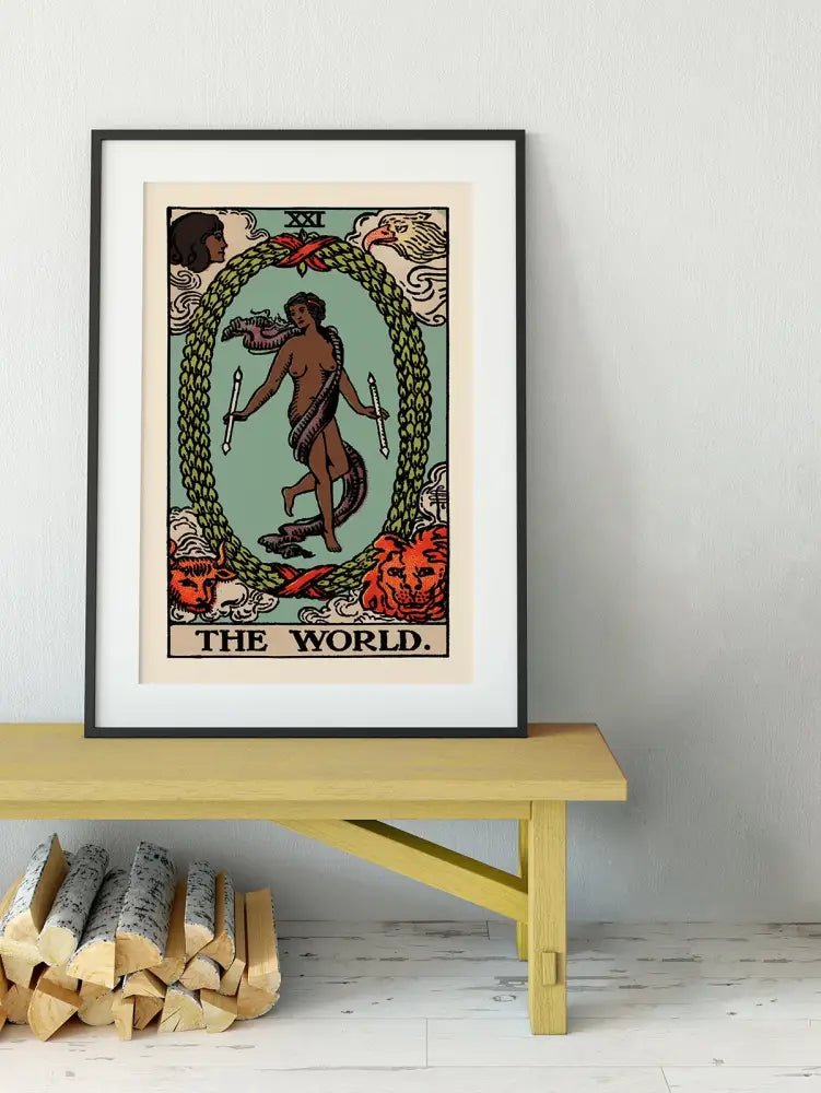 The World Tarot Card Print Black Woman Poster No Frame by My Store