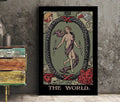 The World Tarot Card Print Harvest Poster No Frame Elegant Tarot Wall Art For Home Or Office by My Store