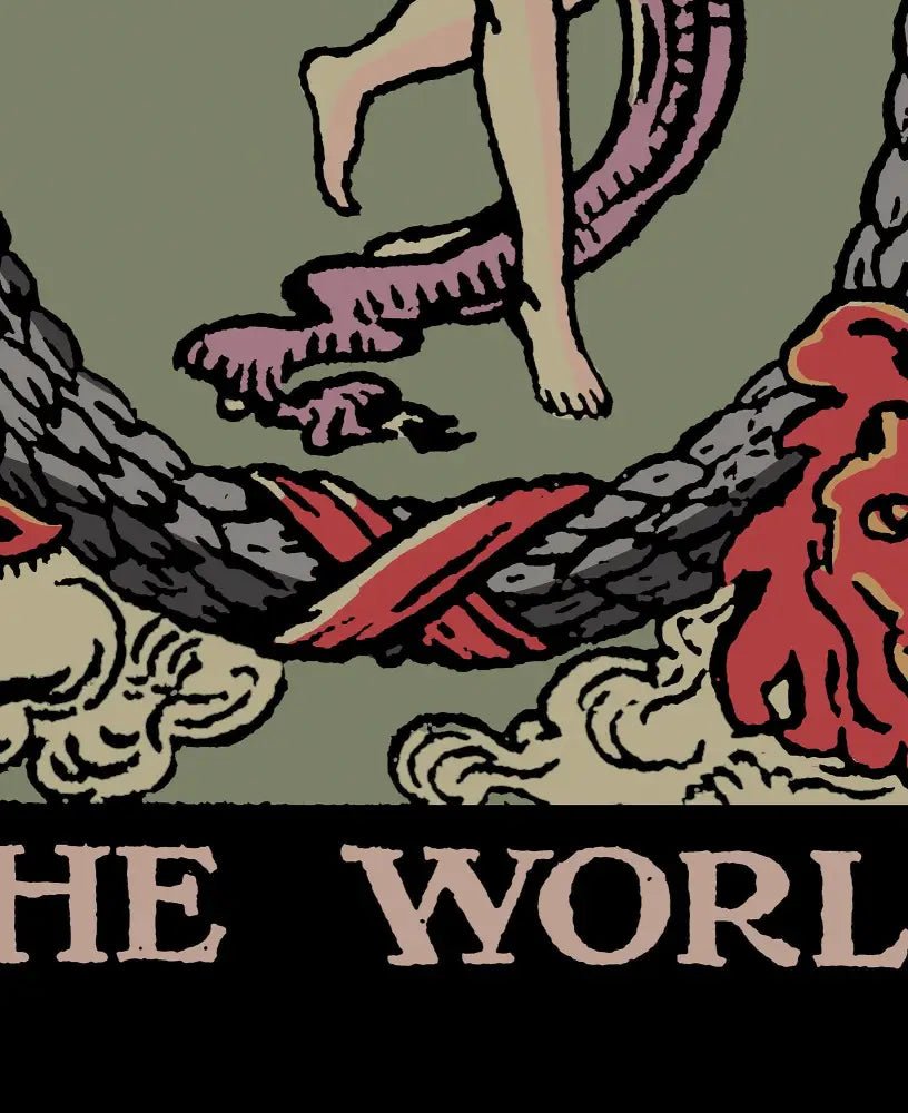 The World Tarot Card Print Harvest Poster No Frame Elegant Tarot Wall Art For Home Or Office by My Store