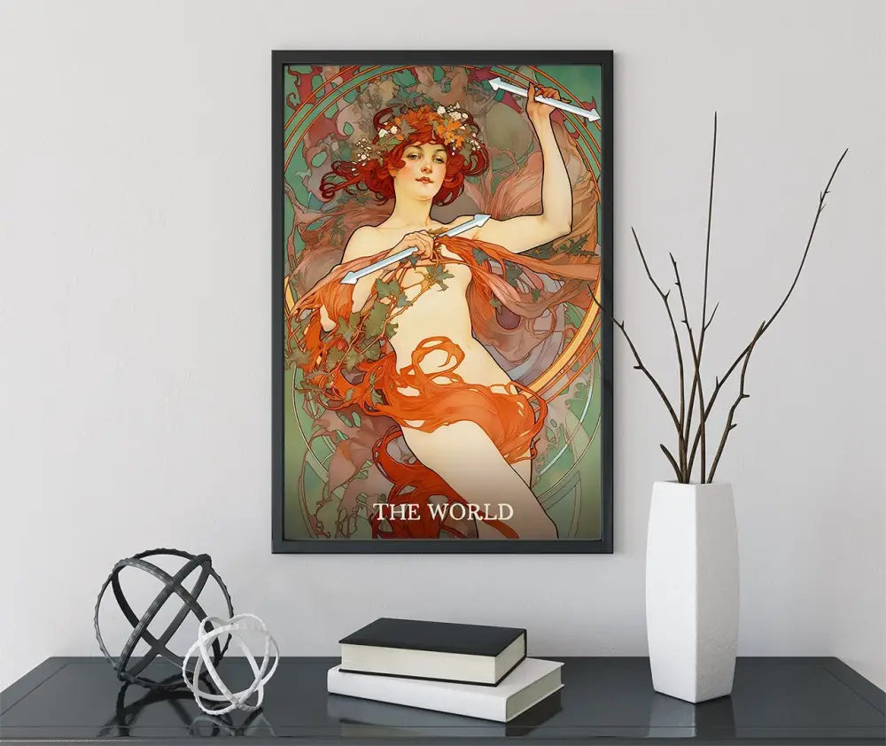 The World Tarot Card Print No Frame Poster by My Store