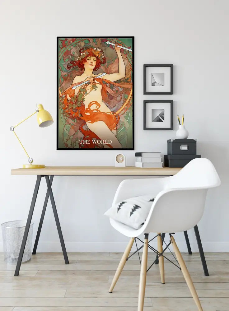 The World Tarot Card Print No Frame Poster by My Store