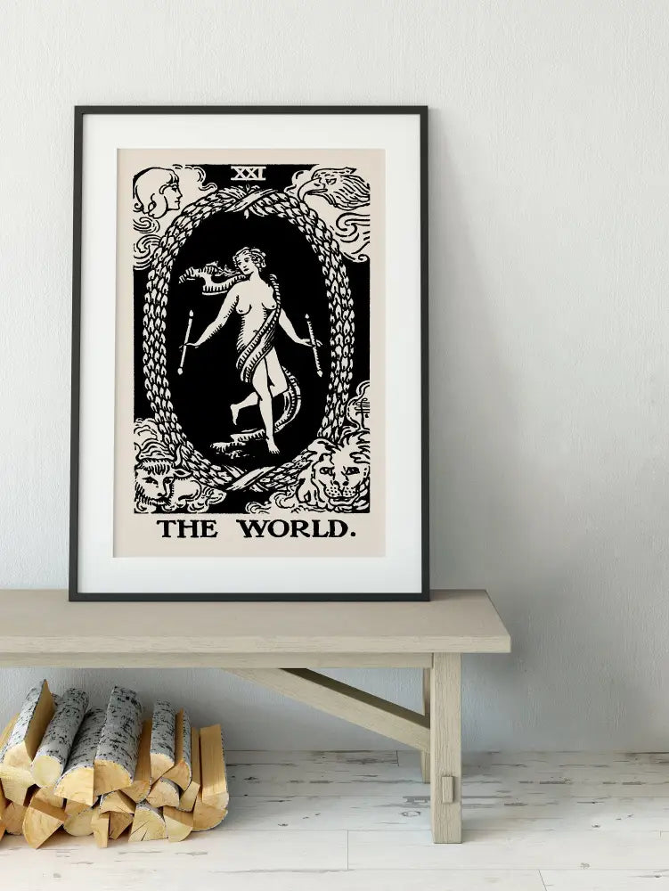The World Tarot Card Print No Frame by My Store