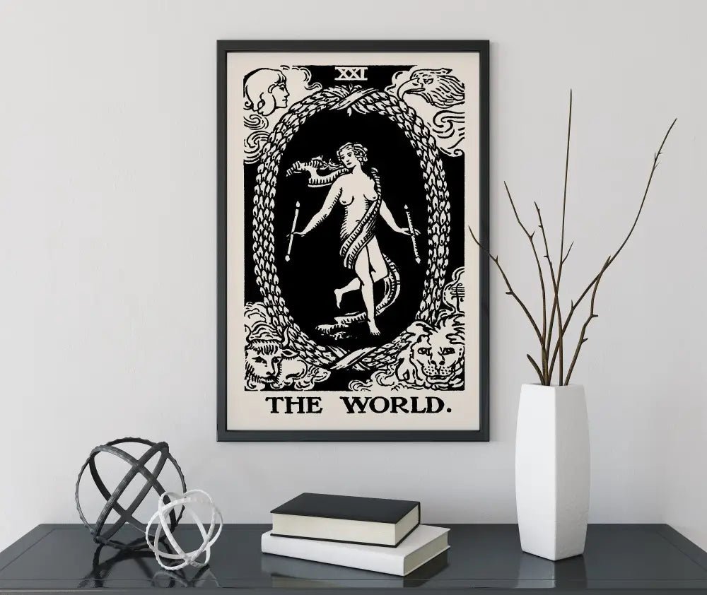 The World Tarot Card Print No Frame by My Store