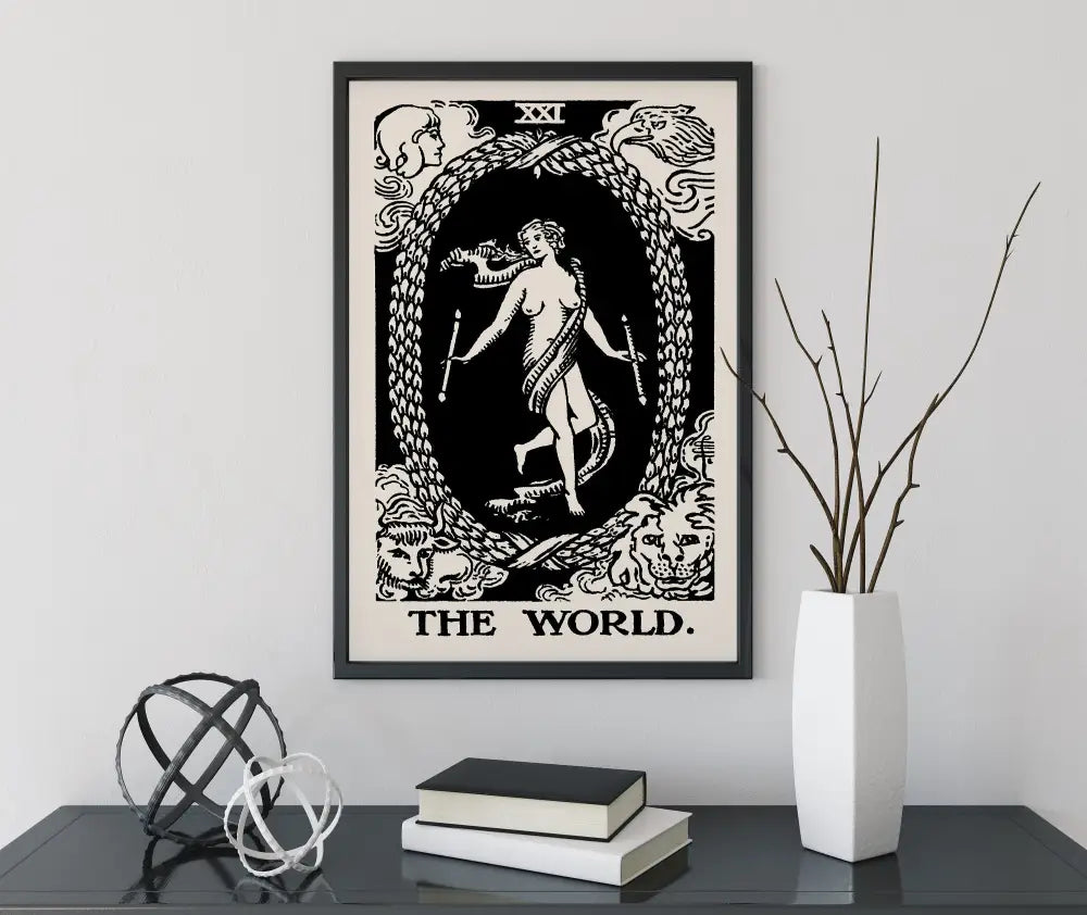 The World Tarot Card Print No Frame by My Store