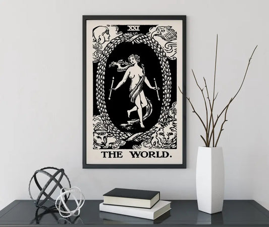 The World Tarot Card Print No Frame by My Store