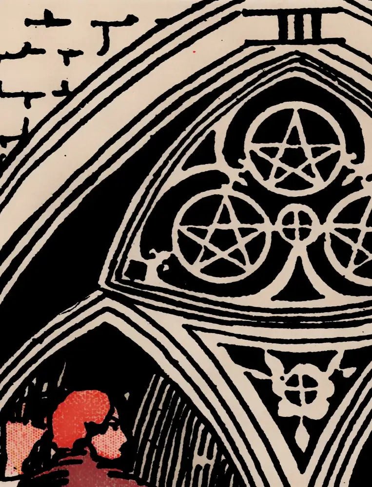 Three of Pentacles Tarot Card Print Unframed Poster Art by My Store