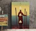 Three Of Wands Tarot Card Print No Frame Poster by My Store