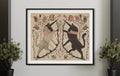 Two Medieval Unicorn Poster 2 No Frame Art Print For Elegant Home And Office Decor by My Store