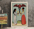 Two Of Cups Tarot Card Print African American Women Poster No Frame Giclee Art Print by My Store