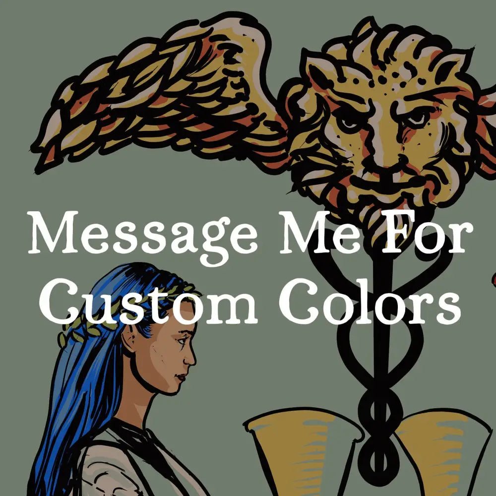 Two Of Cups Tarot Card Print Two Women Poster No Frame Wall Art For Tarot Lovers by My Store