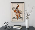 Two Of Pentacles Tarot Card Print Natural Vibe Poster No Frame Wall Art For Mystic Home Decor by My Store