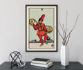 Two Of Pentacles Tarot Card Print No Frame Poster by My Store