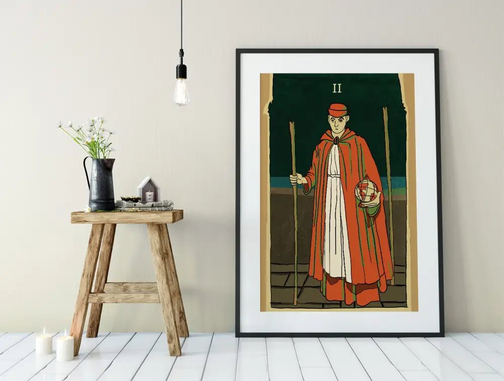 Two Of Wands Tarot Card Print From The Green Menagerie Unframed Poster Decor For Tarot Lovers by My Store