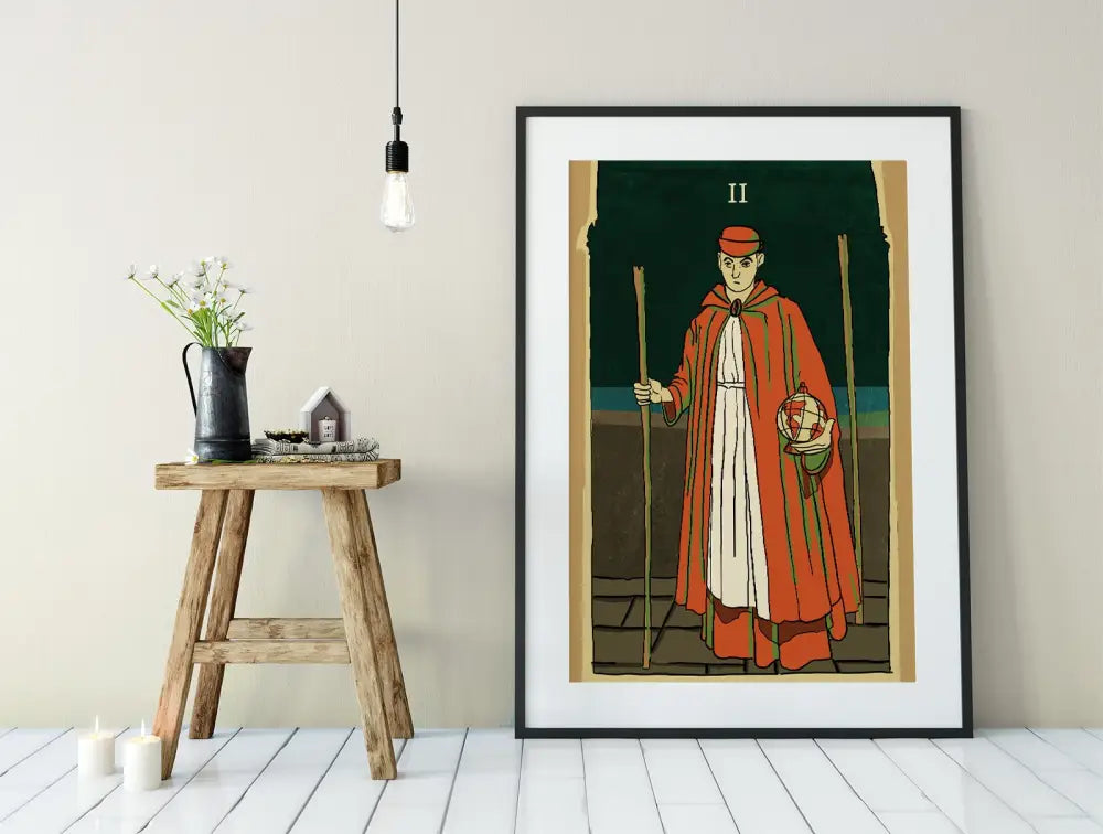 Two Of Wands Tarot Card Print From The Green Menagerie Unframed Poster Decor For Tarot Lovers by My Store