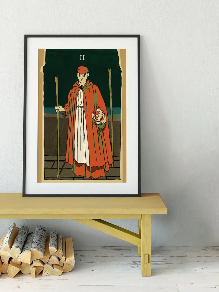 Two Of Wands Tarot Card Print From The Green Menagerie Unframed Poster Decor For Tarot Lovers by My Store