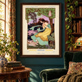 Ventose Art Nouveau Print – Woman and Botanicals