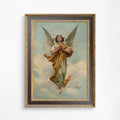 Vintage Angel Print Bohemian Goddess Artwork Statue Angel Nouveau Popiel Wall Decor USA Made by DesignBohemian