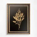 Vintage Beige Wheat Floral Bohemian Artwork Large Print Wildflowers Brown Tones For Gallery Walls by My Store