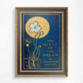 Vintage Book Cover Print Art Nouveau Floral Poster by My Store