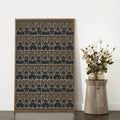 Vintage Bunnies Book Cover Print Beige and Gold Artwork by My Store