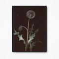 Vintage Dandelion Art Print Art Nouveau Poster Moody Large Artwork On Premium Archival Matte Paper Brown by DesignBohemian