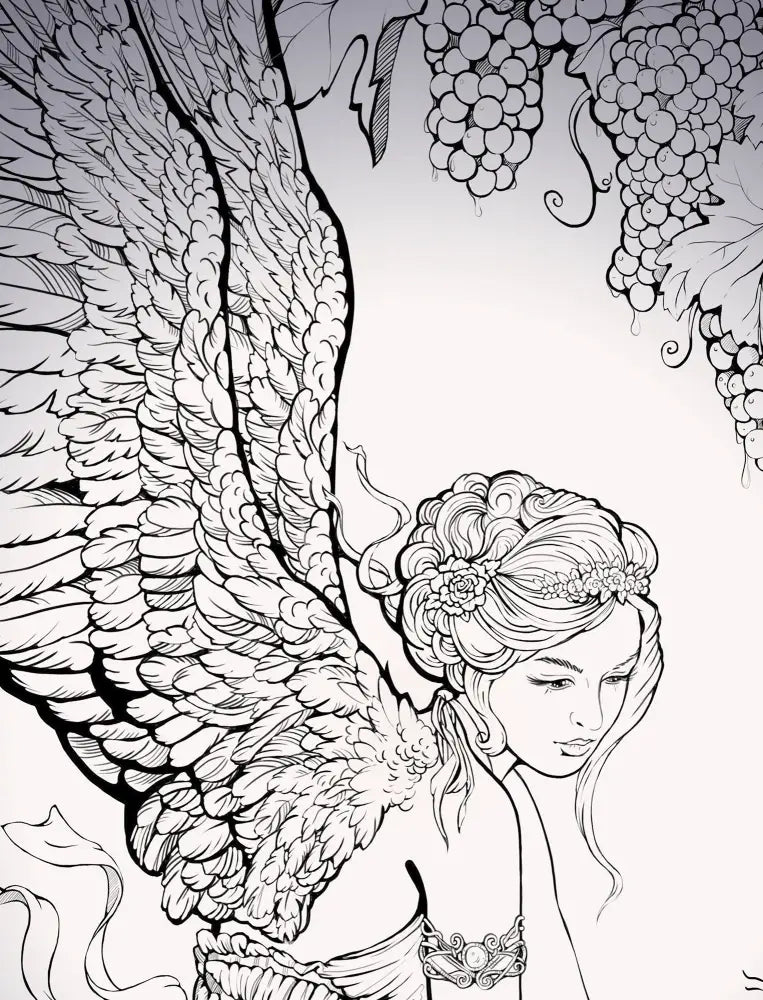 Vintage Fairy Print: Purple Butterfly Poster by DesignBohemian