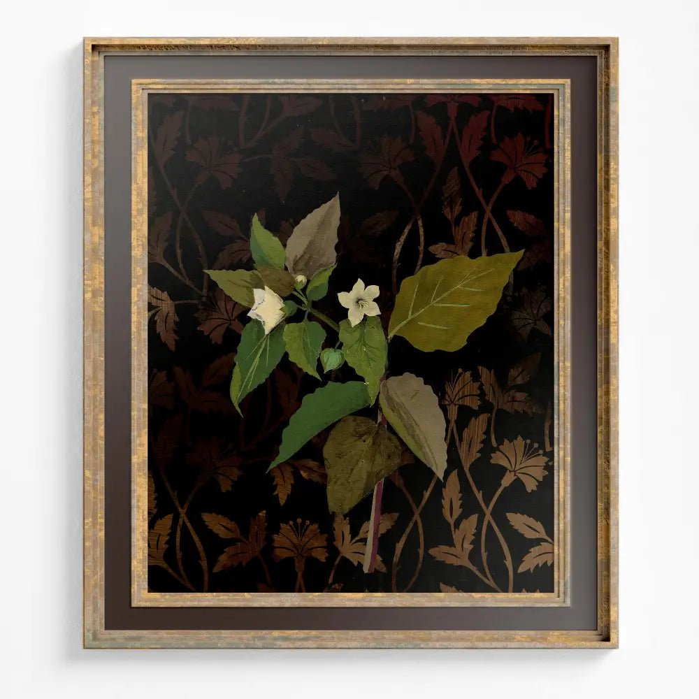 Vintage Flower Pattern Print Art Nouveau Poster No Frame for Elegant Living Room Decor by My Store