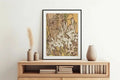Vintage Mucha Floral Art Nouveau Poster Beige And Yellow Premium Archival Print Edition by My Store