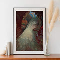 Vintage Peacock Print Nouveau Painting Vintage Bird Art On Premium Archival Matte Paper by My Store