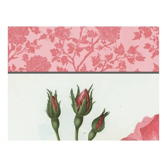 Vintage Pink Roses - Victorian Rose Print: Moody Floral Dark Academia Wall Art