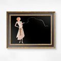 Vintage Smoking Flapper 1920s Art Deco Print Limited Edition Women Behaving Badly Premium Archival by My Store