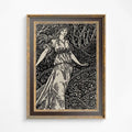 Vintage Walter Crane Print Bohemian Goddess Artwork by DesignBohemian