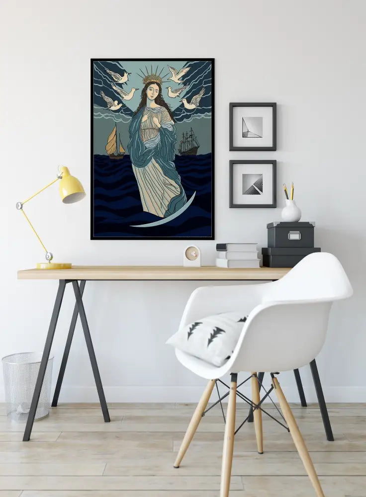 Virgin Mary Art Print Our Lady of Guadalupe Poster Premium Religious Home Decor Set by My Store