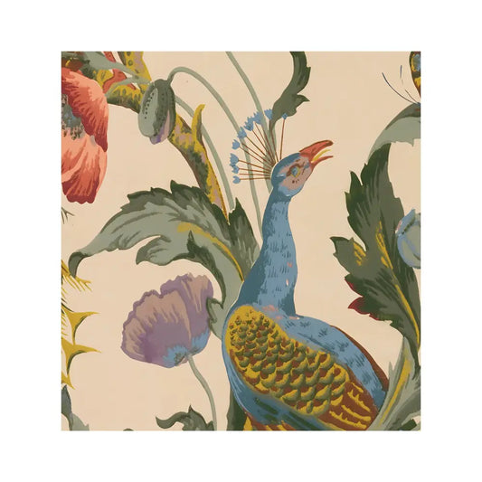 Walter Crane Peacocks Floral Art Nouveau Long Poster Art Print For Bohemian Decor by My Store