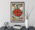 Wheel Of Fortune Tarot Card Print Poster No Frame by My Store