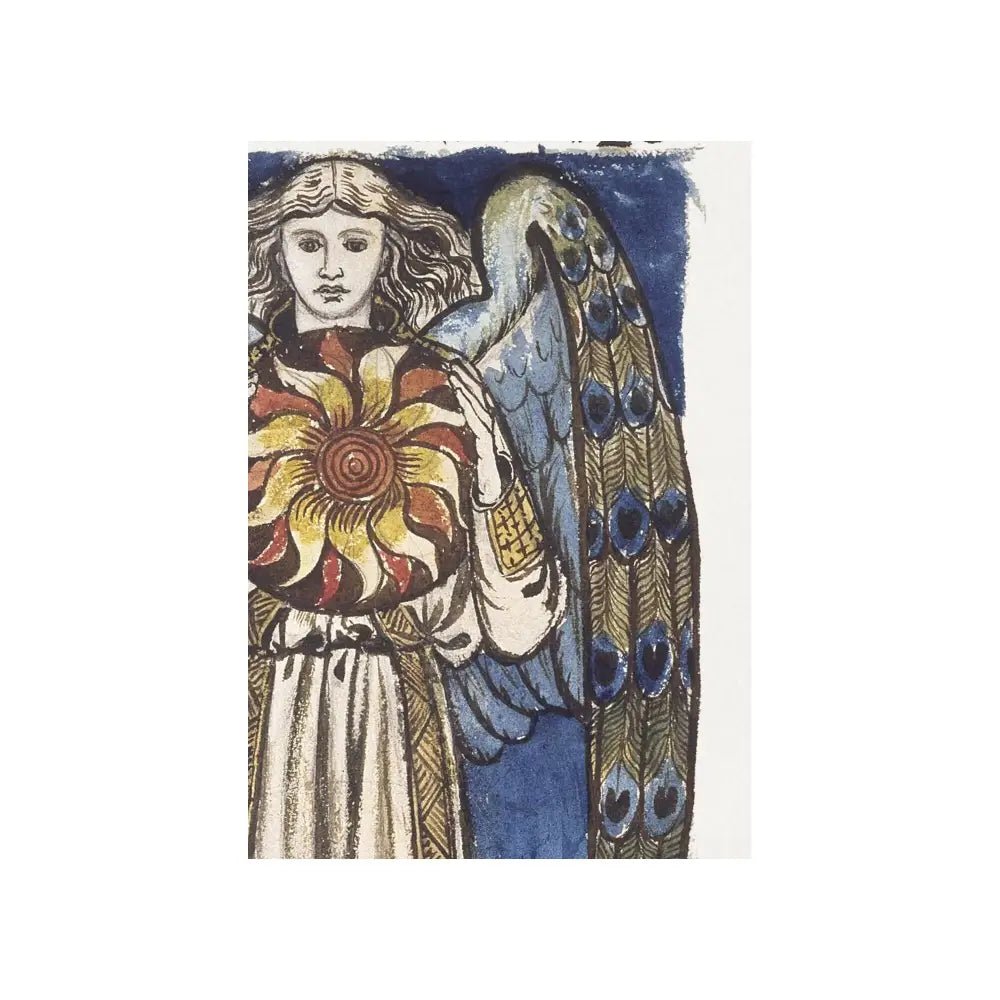 William Morris Angel Art Nouveau Print Blue Vintage Poster Decor by My Store