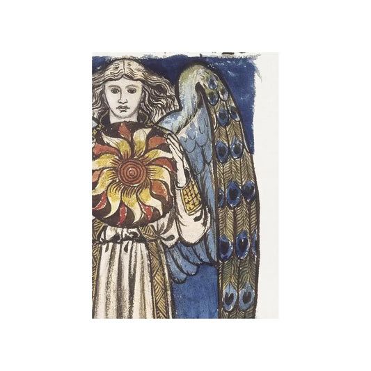 William Morris Angel Art Nouveau Print Blue Vintage Poster Decor by My Store
