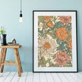 William Morris Floral Art Nouveau Print Large Bohemian Artwork by My Store