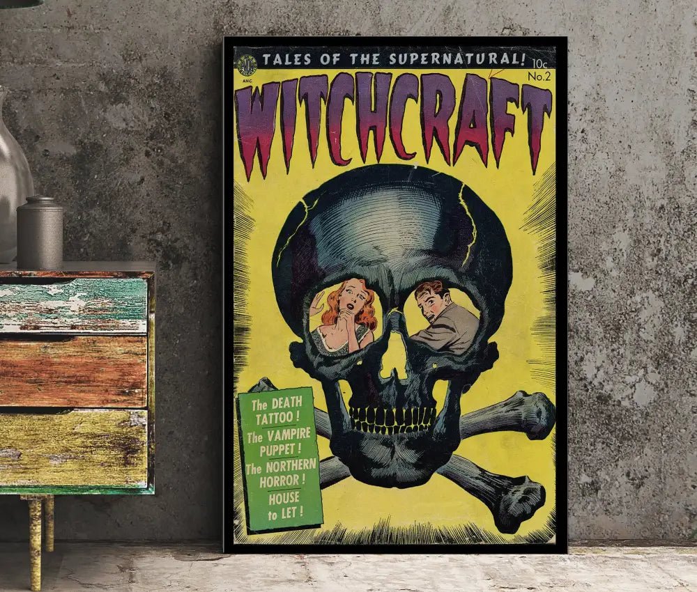 Witchcraft Comic Book Cover Issue No 2 Poster Vintage Art Print Limited Edition Gallery Quality by My Store